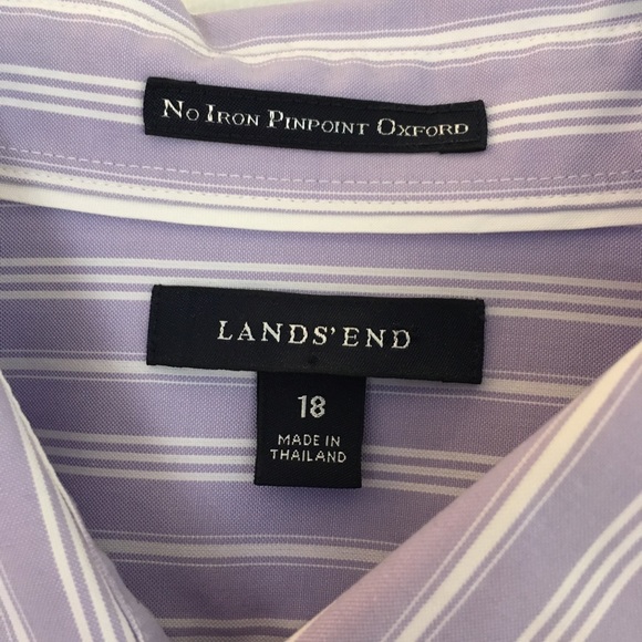 Lands end women’s button down wrinkle free oxford - Picture 2 of 4